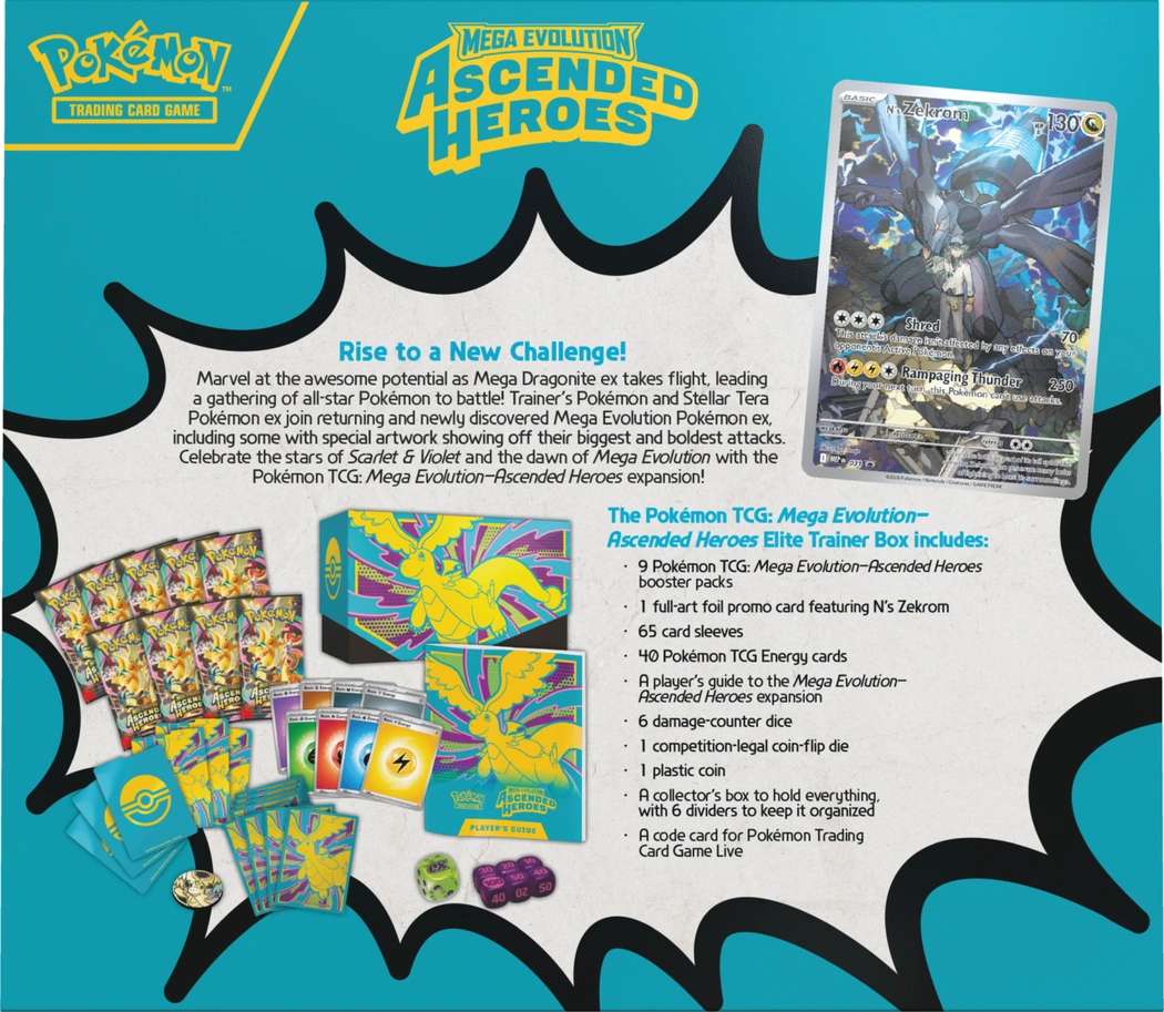 Pokémon TCG: Mega Evolution - Ascended Heroes - Elite Trainer Box - Dragonite - obrazek 3