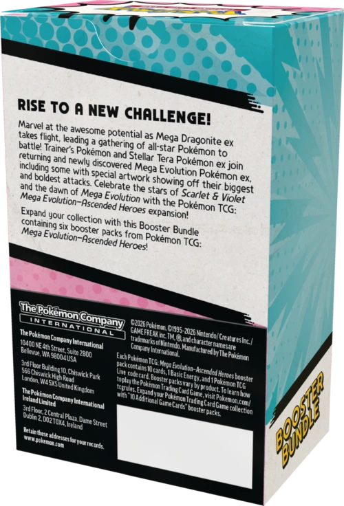 Pokemon TCG: Mega Evolution - Ascended Heroes - Booster Bundle - obrazek 3