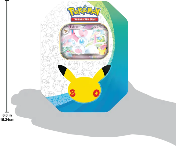 Pokémon TCG: 30th Celebration - Tin - Sylveon ex - obrazek 3
