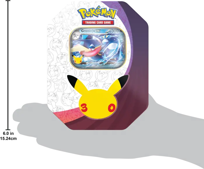 Pokémon TCG: 30th Celebration - Tin - Greninja ex - obrazek 3