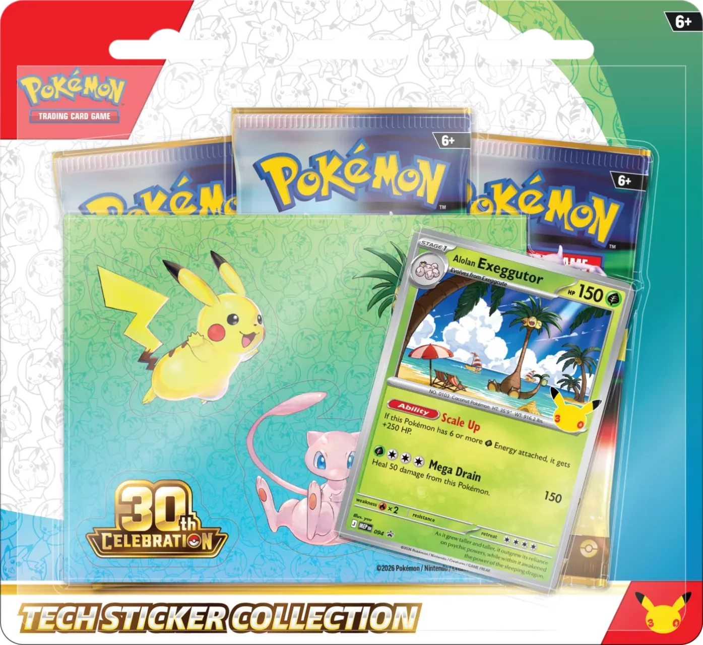 Pokemon TCG: 30th Celebration - Tech Sticker Alolan Exeggutor - PREORDER !