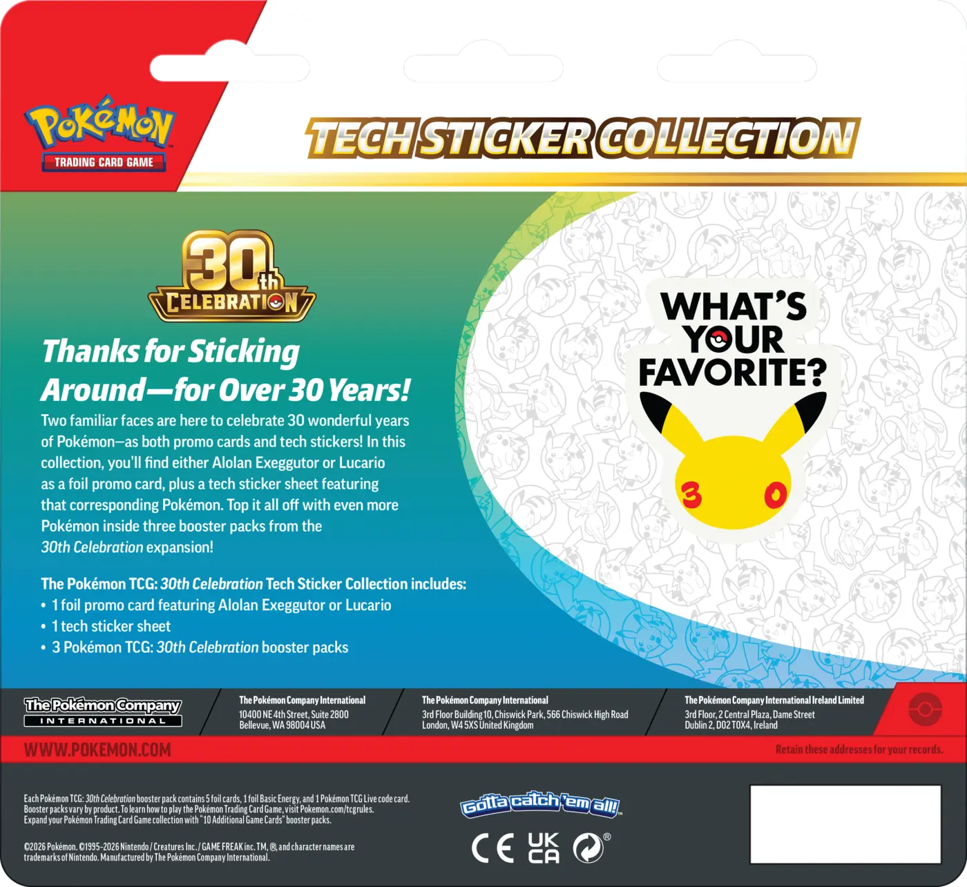 Pokemon TCG: 30th Celebration - Tech Sticker Alolan Exeggutor - PREORDER ! - obrazek 2