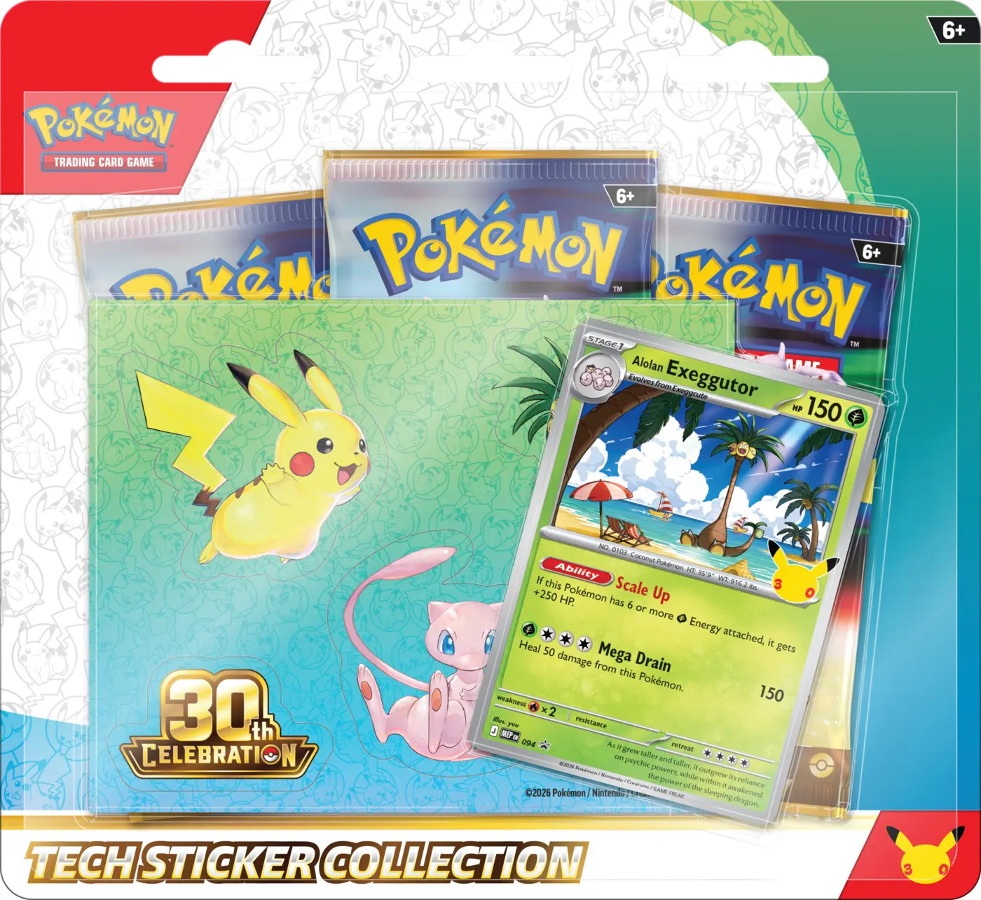 Pokemon TCG: 30th Celebration - Tech Sticker Alolan Exeggutor - PREORDER !