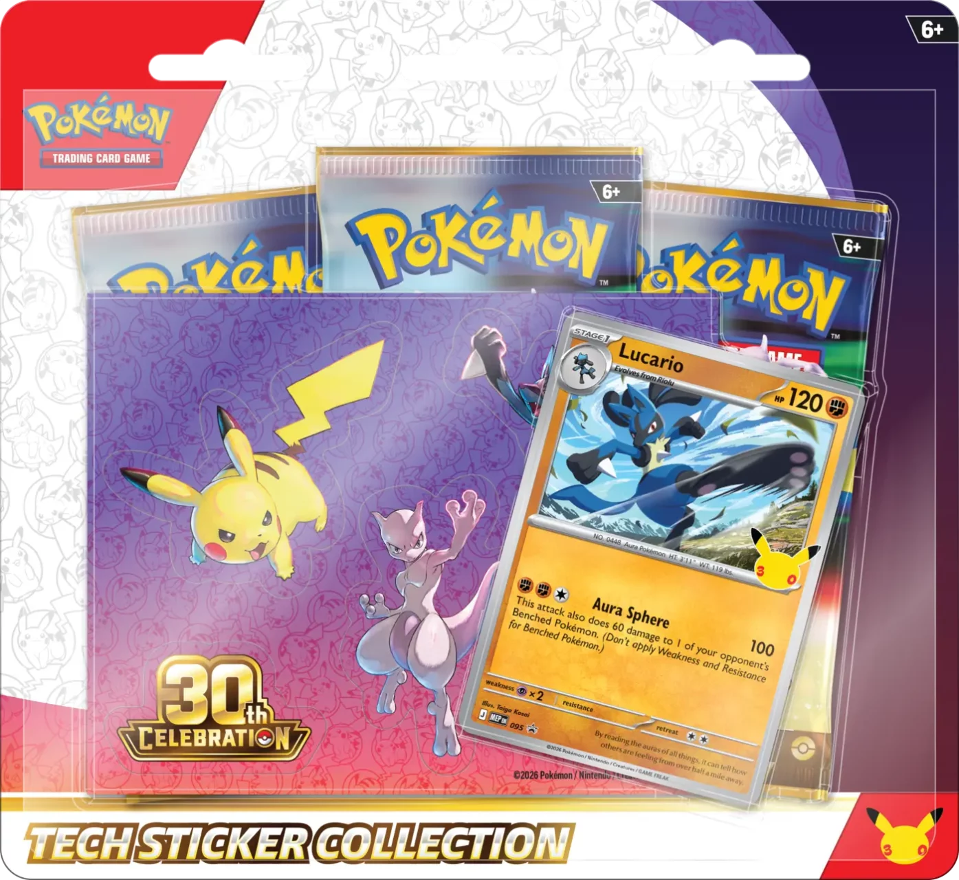 Pokemon TCG: 30th Celebration - Tech Sticker Lucario - PREORDER !