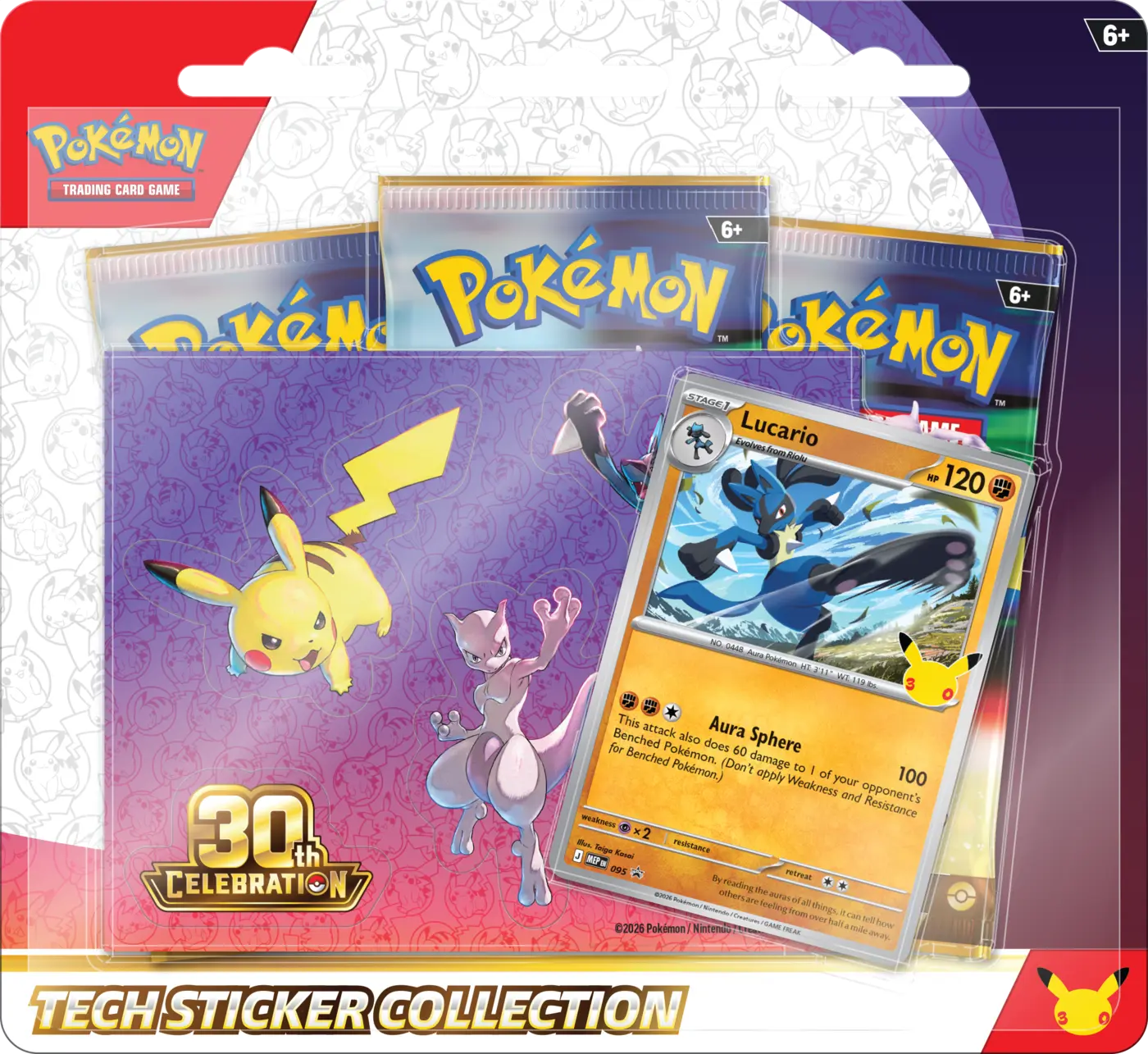 Pokemon TCG: 30th Celebration - Tech Sticker Lucario - PREORDER !