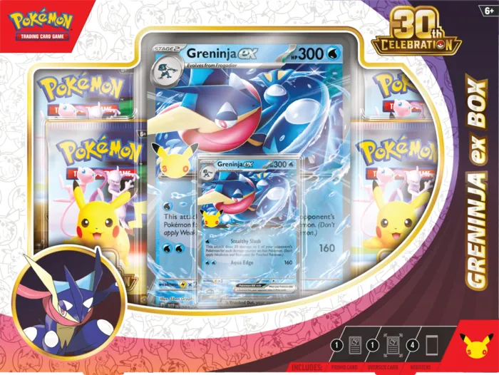 Pokémon TCG: 30th Celebration - Ex Box - Greninja ex - obrazek 3