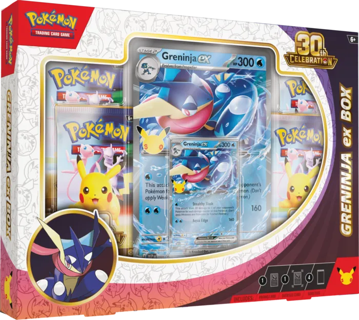 Pokémon TCG: 30th Celebration - Ex Box - Greninja ex - obrazek 2