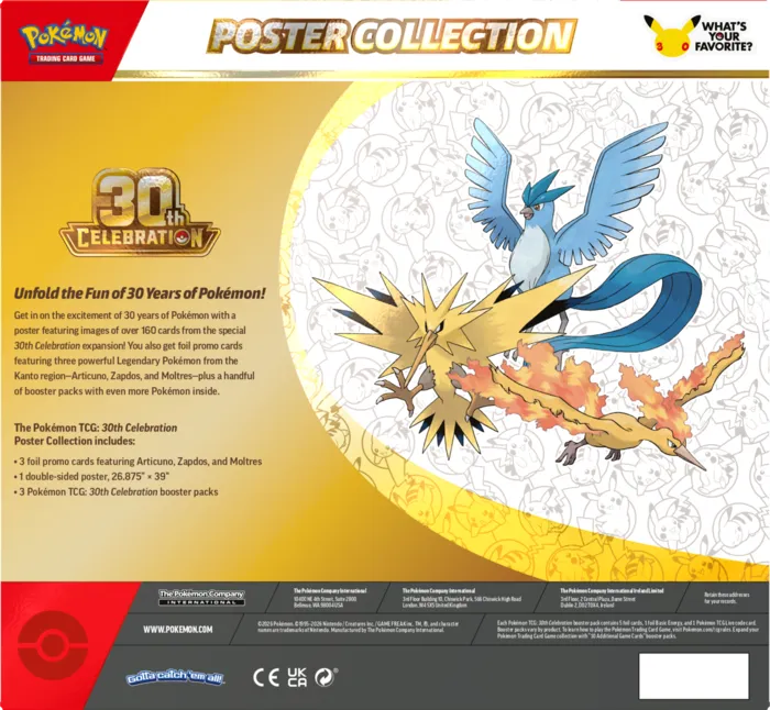 Pokemon TCG: 30th Celebration - Poster Collection - obrazek 4