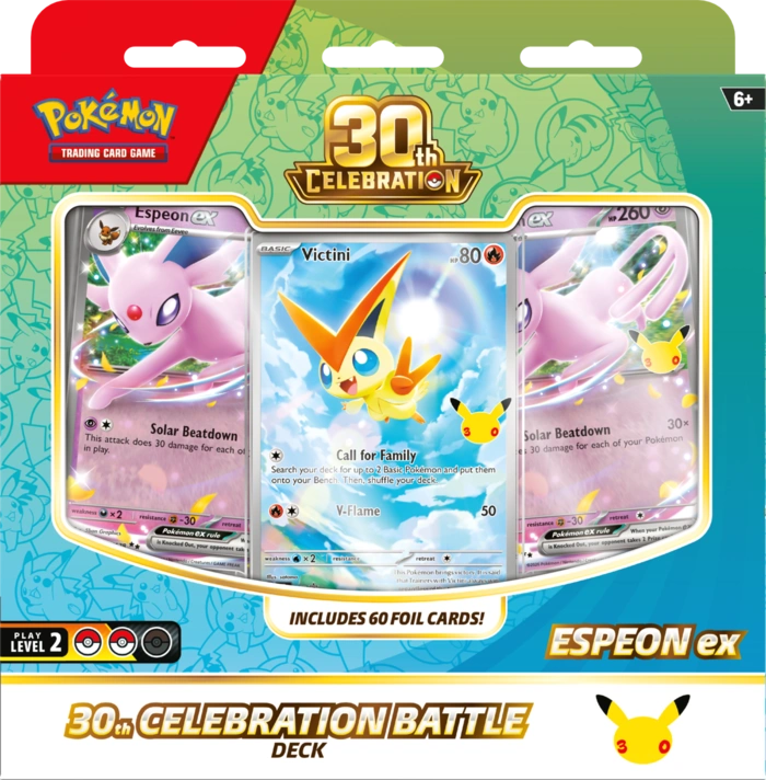 Pokémon TCG: 30th Celebration - Battle Deck - Espeon ex PREORDER ! - obrazek 2