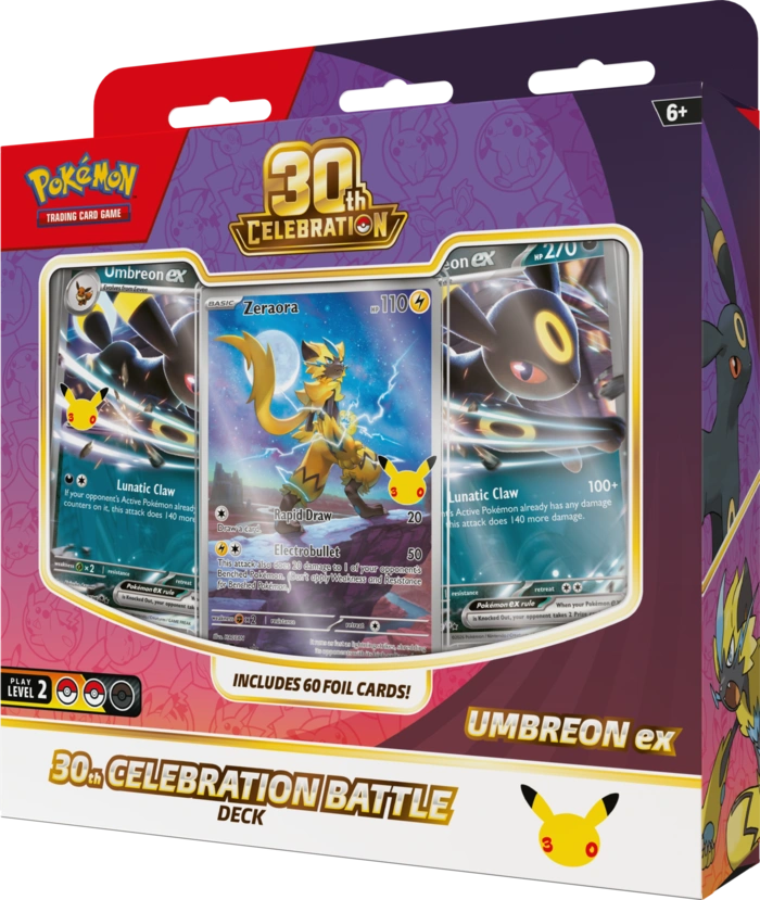 Pokémon TCG: 30th Celebration - Battle Deck - Umbreon ex PREORDER !
