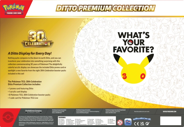 Pokémon TCG: 30th Celebration - Ditto Premium Collection PREORDER ! - obrazek 4