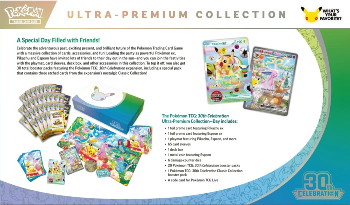 Pokémon TCG: 30th Celebration - Ultra-Premium Collection - Day PREORDER ! - obrazek 4