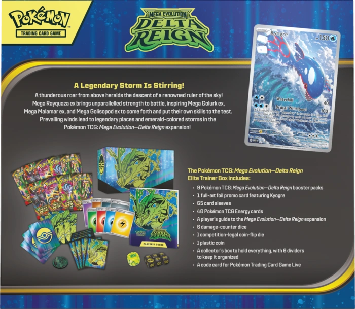 Pokémon TCG: Mega Evolution - Delta Reign - Elite Trainer Box PREORDER ! - obrazek 3